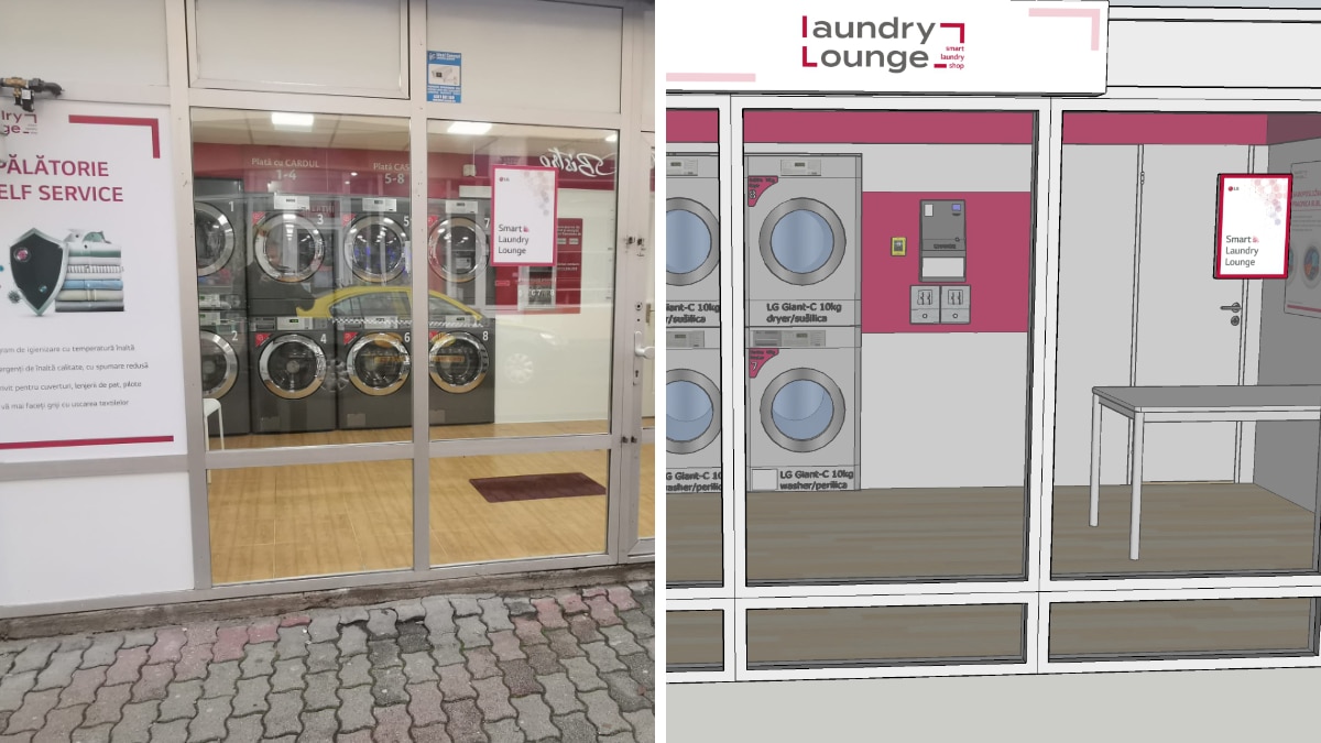 LG Laundry Lounge, Satu Mare, Romania, 3D modelling