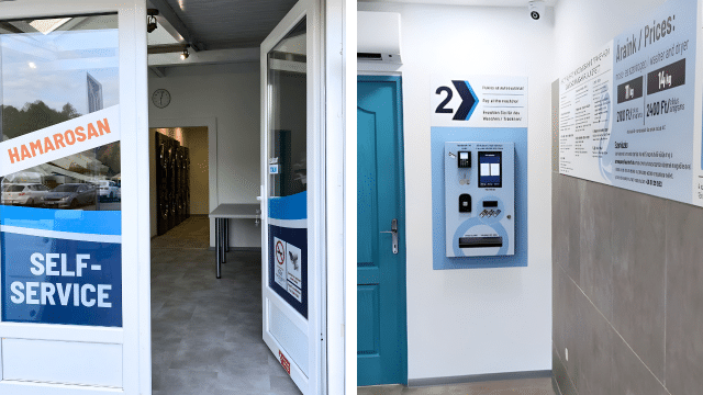 Mosoda Heviz laundry payment system